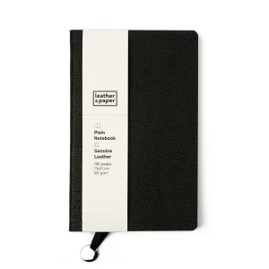 Deri Defter Siyah - Model Çizgisiz