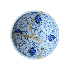 Büyük Kintsugi Çini Kase