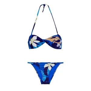 Twist Bikini Üstü-Tropical Blue