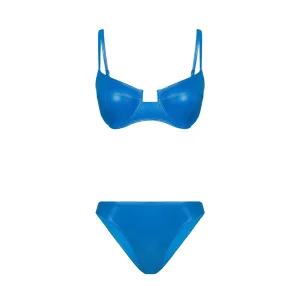 Destekli Mavi Bikini