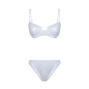 Destekli Beyaz Bikini
