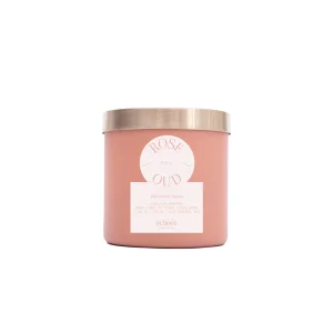Rose & Oud Kokulu Orta Boy Doğal Mum 300 Gr