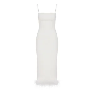 Miles Vanilla Ice Krep Midi Elbise