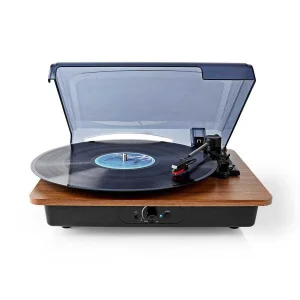 Classic Ahşap Turntable Hoparlör
