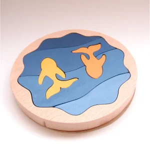 Gölde 2 Balık Ahşap Puzzle