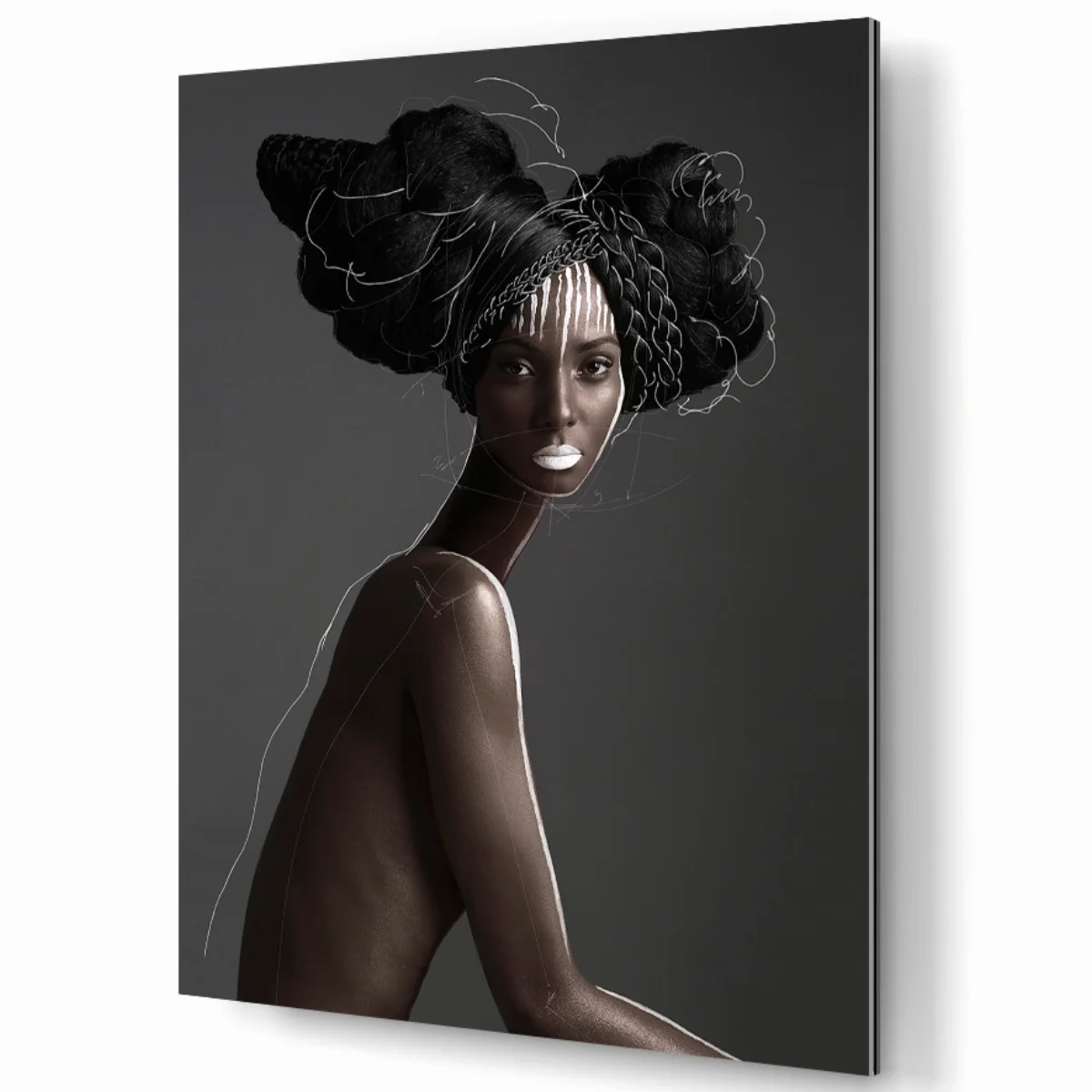 Colombian Black Girl Portrait I By Efren Isaza Baskı image 1