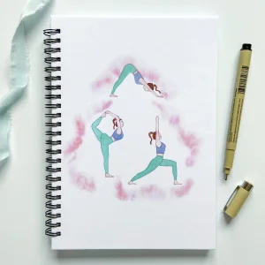 Yoga A5 Spiralli Çizgili Defter