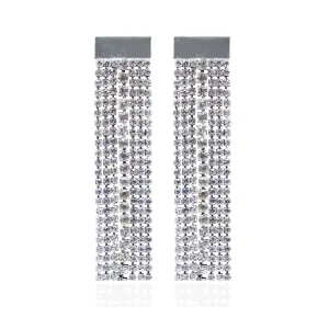 Lunar Kristal Taşli Küpe