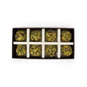 Antep Fıstıklı Bitter Çikolatalı Vegan Truffle 200g