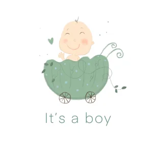 Konsept Tebrik Kartı - It's A Boy !