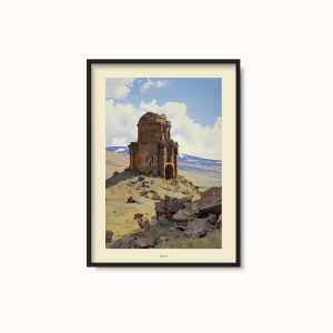 Ani Kalesi Kars - Özgün Tasarım Poster Art Print