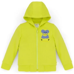 Sesli Fermuarlı Kapüşonlu Sweatshirt