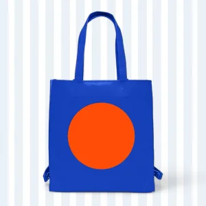 Blue W/ Orange Dot Çanta