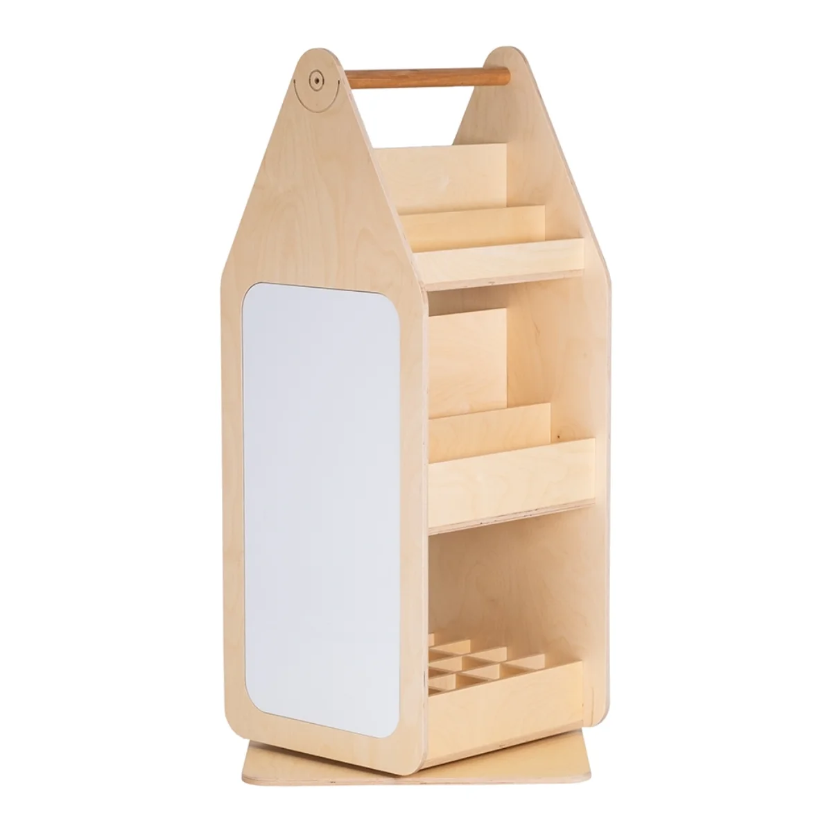 Montessori Yazı Tahtalı Döner Kitaplık - H:113 Cm image 1