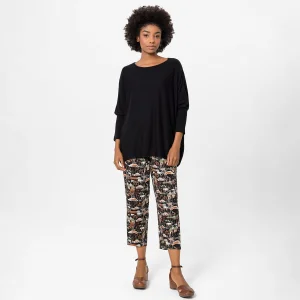 Bisiklet Yaka Oversize Triko Bluz