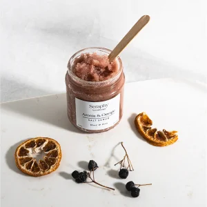 Vücut Peeling Aronia & Orange - Nemlendirici - Batık - Çilek Bacak Onarıcı - 212ml - % 100 Pure