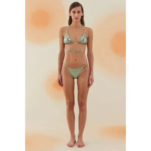 Escalante Shiny Halka Aksesuarlı Üçgen Bikini Takımı