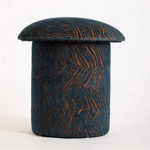 Turquoise Tiger Puf