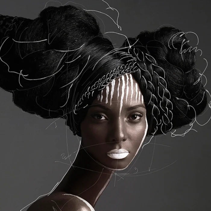 Colombian Black Girl Portrait I By Efren Isaza Baskı - Çerçeve Diasec image 3