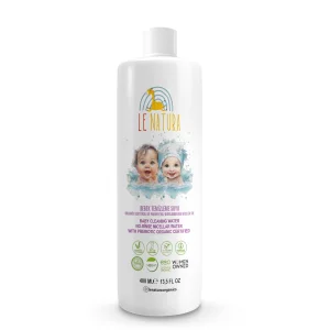 Organik & Vegan Sertifikalı Prebiyotikli Glutensiz Durulanmayan Bebek Miseler Temizleme Suyu 400 Ml
