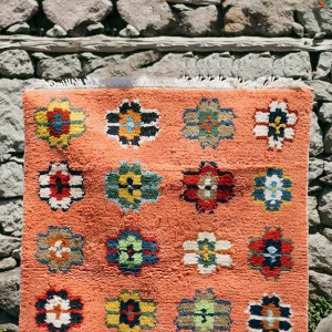 Flowers El Dokuma Tülü Halı