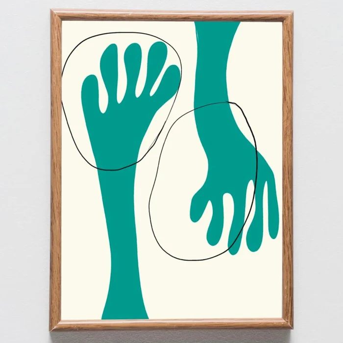 Hand Soyut Fine Art Dijital Baskı İllüstrasyon image 1