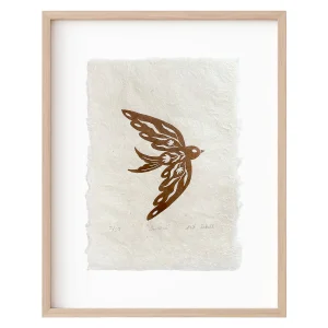 Swallow ✦ Orjinal Linöl Baskı
