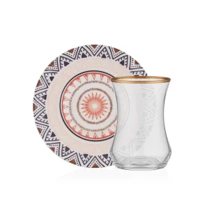 Ethnic 100 Ml 12 Parça 6 Kişilik Cam Çay Takımı 9-01110130