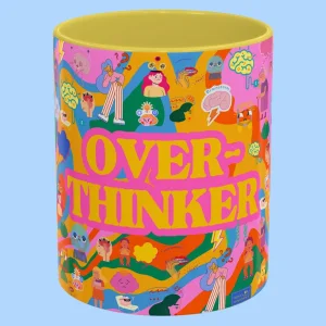 "overthinker" Temalı Porselen Tasarım Kupa