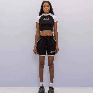 ' Ying-yang '' Crop Baby Tee