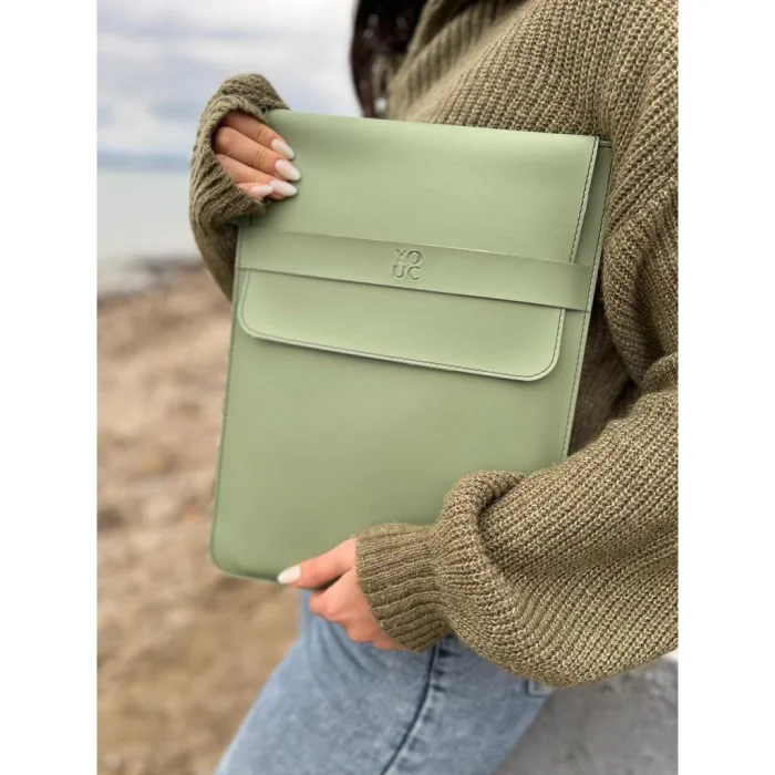 Macbook Pro Air Su Geçirmez Laptop Kılıfı 13' 14' 15' Inç Notebook Vegan Suni Deri Çanta M16 image 3
