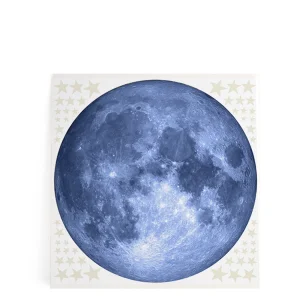 Blue Moon & Stars Xl Duvar Etiketi
