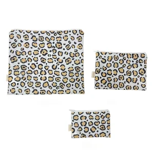 Leopard Chic 3'lü Fermuarlı Kompakt Set