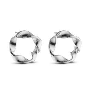 Twisted Earrings Silver