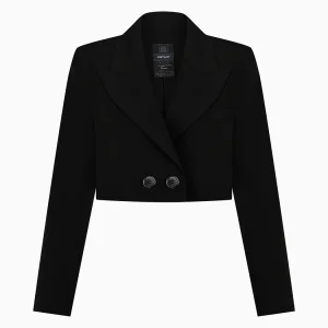 Cosmic Noir Crop Blazer Ceket