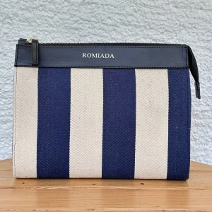 Pruva Çizgili Clutch Çanta