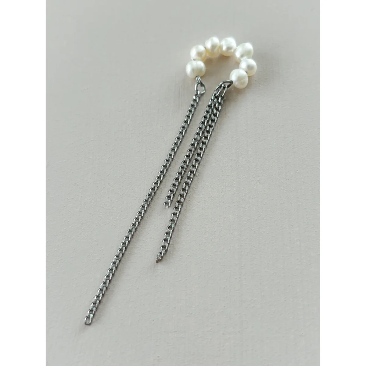 Shelly Altın Kaplama İnci Earcuff image 1