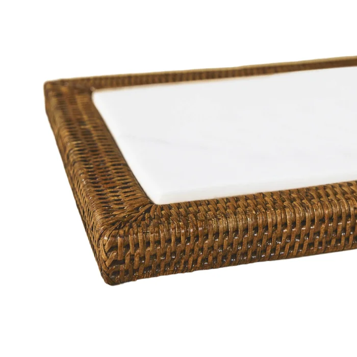 Dikdörtgen Rattan Peynir Tabağı image 2