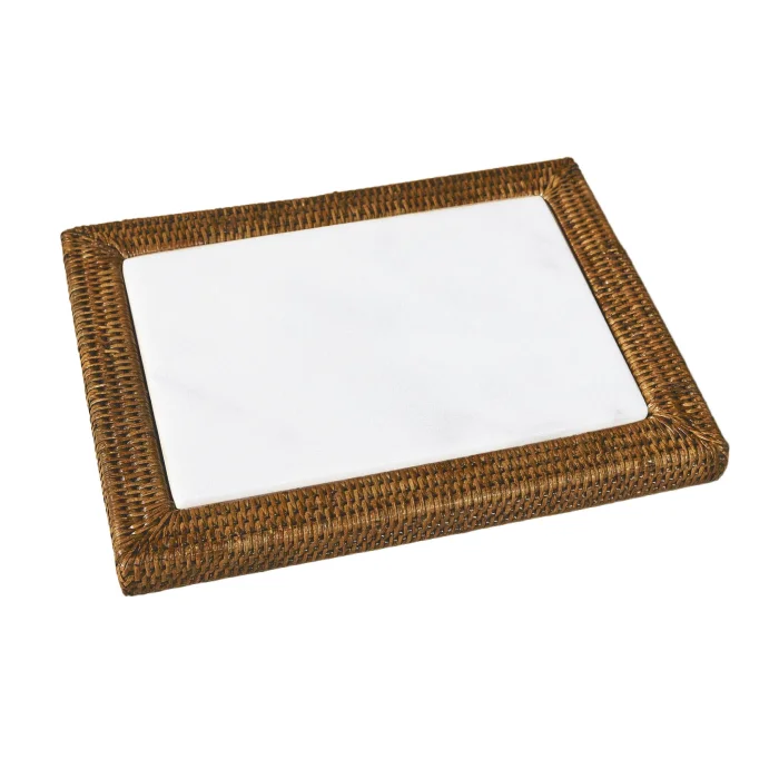 Dikdörtgen Rattan Peynir Tabağı image 3