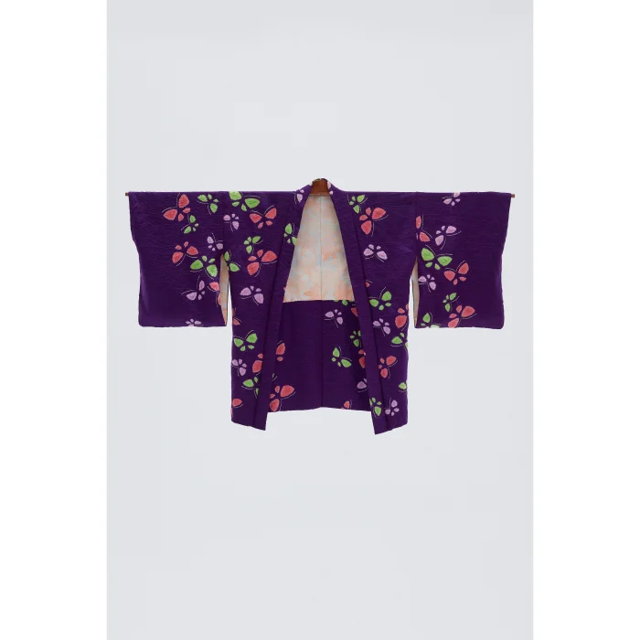 Momijigari Vintage İpek Kimono image 4