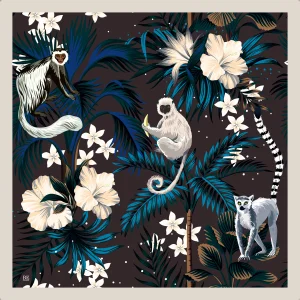 Lemur Temalı Pareo