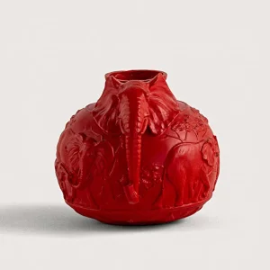 Elephant Kırmızı Dekoratif Vazo