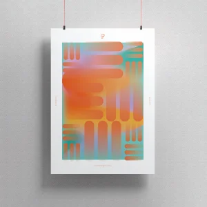 Ripple Mint Yeşili Poster