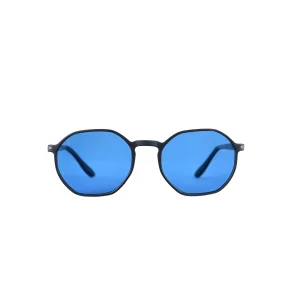 Santorini Matte Black Unisex Sunglasses