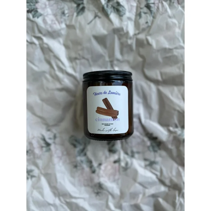 Doğal Tarçın Esanslı Vegan Soya Mumu image 2