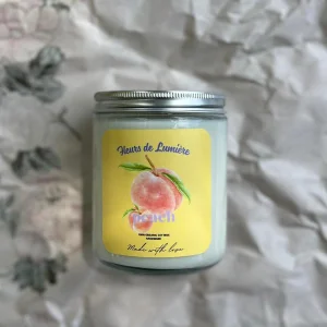 Doğal Şeftali Esanslı Vegan Soya Mumu