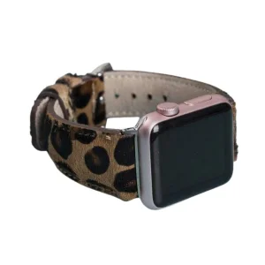 Bloominband Wild Leopard Deri Apple Watch Kordon-40/41/42 Mm