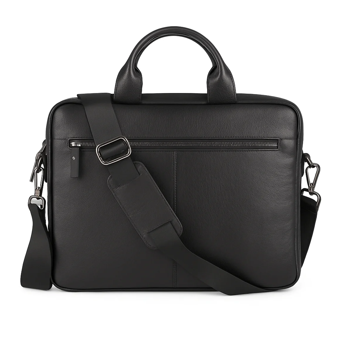 Bloomurban Shield 16" Siyah Deri Laptop / Macbook Çantası image 1