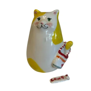 Kedi Vazo - Cebinde Mesajlı