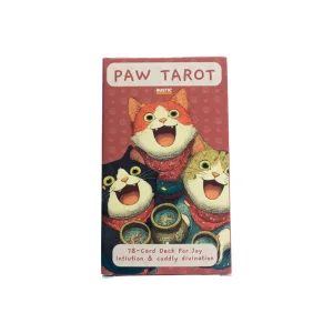 Paw Tarot Deste - 78 Kartlık Sevimli Hayvan Tarot - Kedi & Köpek Temalı, Koleksiyonluk & Başlangıç İçin